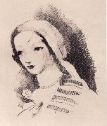 Marie Laurencin Portrait oil on canvas